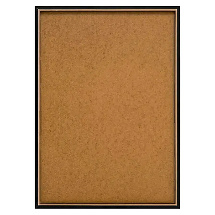 Reinders Bild Slim Frame Black - Highlander Toilet, B x H: 50 x 70 cm - Schlichtes Bild mit braunem Hintergrund und einem eleganten, schwarzen Rahmen. Ideal für stilvolle Dekoration.