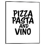 Reinders Bild Slim Frame Black (Pizza, Pasta and Vino, B x H: 40 x 50 cm) | BAUHAUS