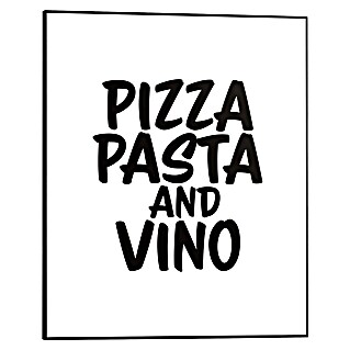 Reinders Bild Slim Frame Black (Pizza, Pasta and Vino, B x H: 40 x 50 cm)