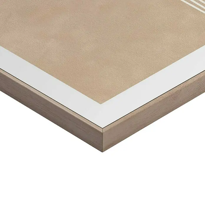 Reinders Bild Slim Frame Wood - Sandy Knot, B x H: 50 x 70 cm - Nahaufnahme des modernen Kunstwerks mit Passepartout und hellem Holzrahmen, das eine elegante Ästhetik für Ihr Zuhause bietet.