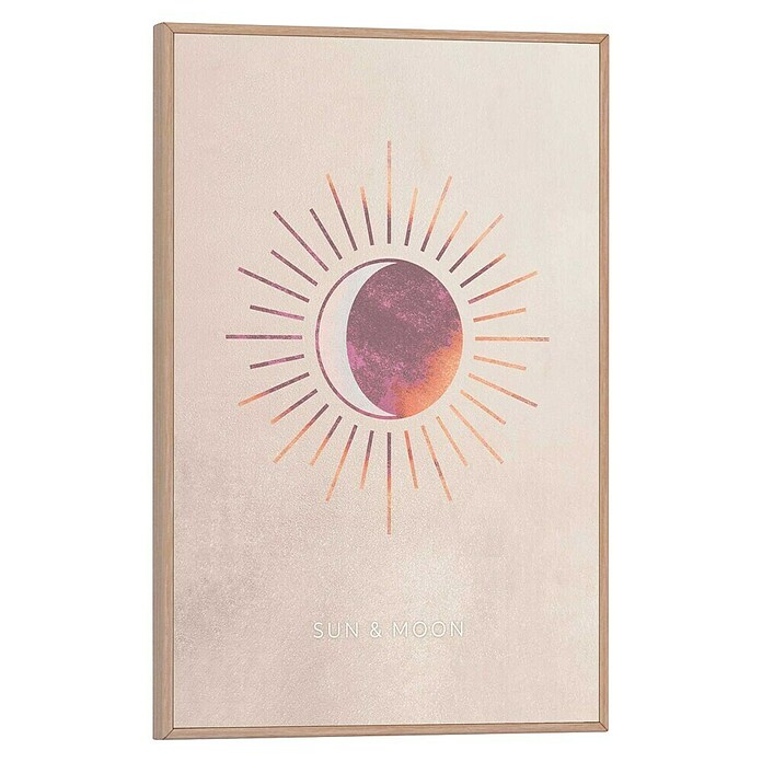 Reinders Bild Slim Frame Wood (Sun & Moon, B x H: 20 x 30 cm) | BAUHAUS