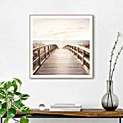 Reinders Bild Slim Frame Wood (Sunny Bridge, B x H: 50 x 50 cm) | BAUHAUS