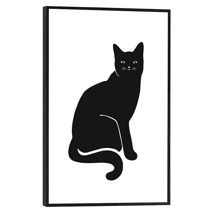 Reinders Bild Slim Frame Black (Black Cat, B x H: 20 x 30 cm) | BAUHAUS