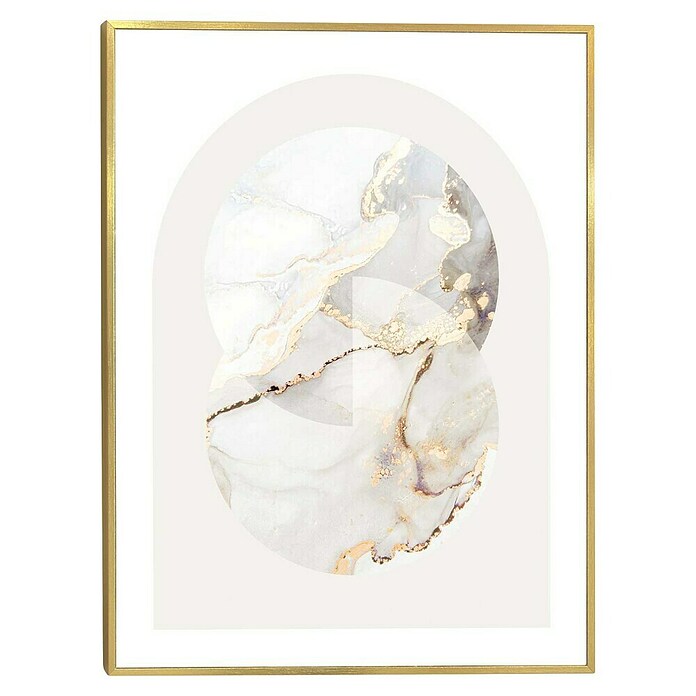 Reinders Bild Slim Frame Gold (Glamour Marble, B x H: 30 x 40 cm) | BAUHAUS