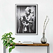 Reinders Bild Slim Frame Black (Toilet Picture, B x H: 50 x 70 cm) | BAUHAUS