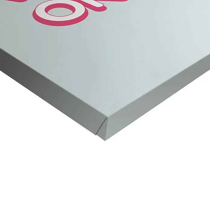 Reinders Leinwandbild Giclee on Canvas - Good Vibes Only, B x H: 20 x 30 cm - Nahaufnahme einer Leinwanddruck Ecke mit einem Teil des Designs, zeigt die hochwertige Verarbeitung und Detailgenauigkeit des Produkts.