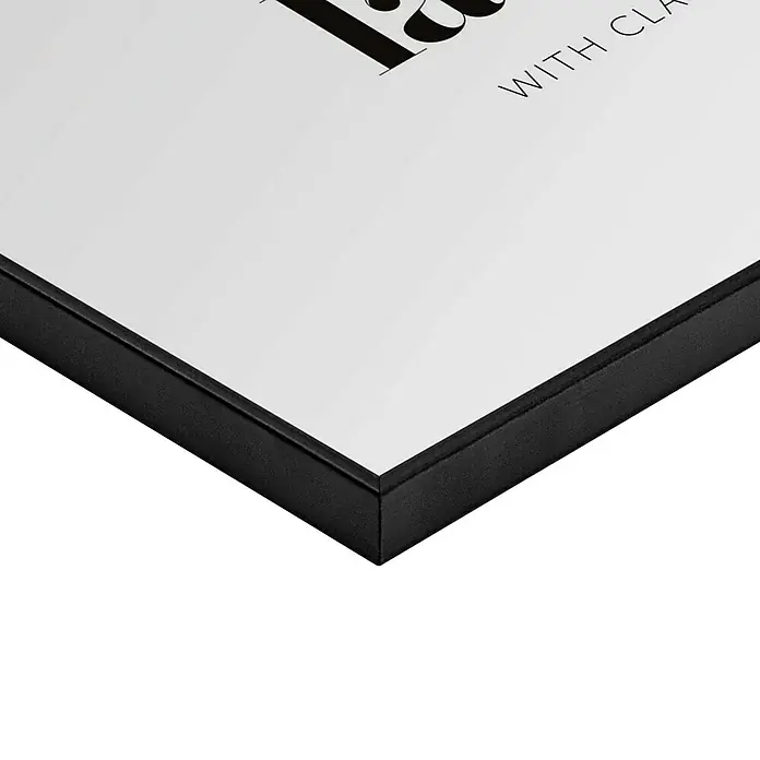 Reinders Bild Slim Frame Black - Classy, B x H: 30 x 40 cm - Nahaufnahme eines gerahmten Kunstdrucks mit einem eleganten schwarzen Rahmen, der das minimalistische Design des Bildes hervorhebt.