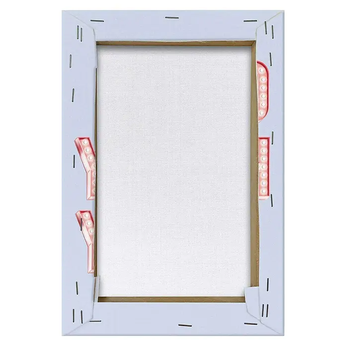 Reinders Leinwandbild Giclee on Canvas - Oh Happy Day, B x H: 20 x 30 cm - Leinwand auf Keilrahmen mit Klammern und Dekoration, bereit zum Bemalen oder Bedrucken, ideal für kreative Projekte und Kunstwerke.