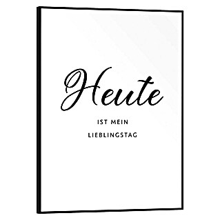 Reinders Bild Slim Frame Black (Heute, B x H: 30 x 40 cm)