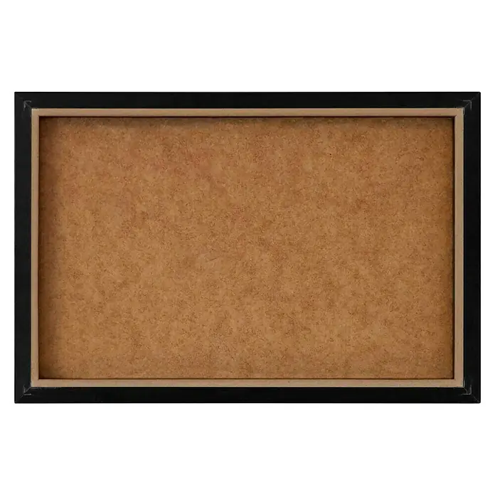 Reinders Bild Slim Frame Black - Bon Appetit, B x H: 30 x 20 cm - Dekorativer brauner Notizblock mit schlichtem schwarzem Rahmen und hellem Innenrahmen für Büro- oder Heimanwendungen.