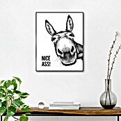 Reinders Bild Slim Frame Black (Donkey, B x H: 40 x 50 cm) | BAUHAUS