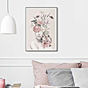 Reinders Bild Slim Frame Black (Floral Lady Sweet, B x H: 50 x 70 cm) | BAUHAUS