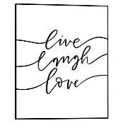 Reinders Bild Slim Frame Black (Live Laugh Love, B x H: 40 x 50 cm) | BAUHAUS