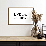 Reinders Bild Slim Frame Wood (Live in the Moment, B x H: 30 x 20 cm) | BAUHAUS