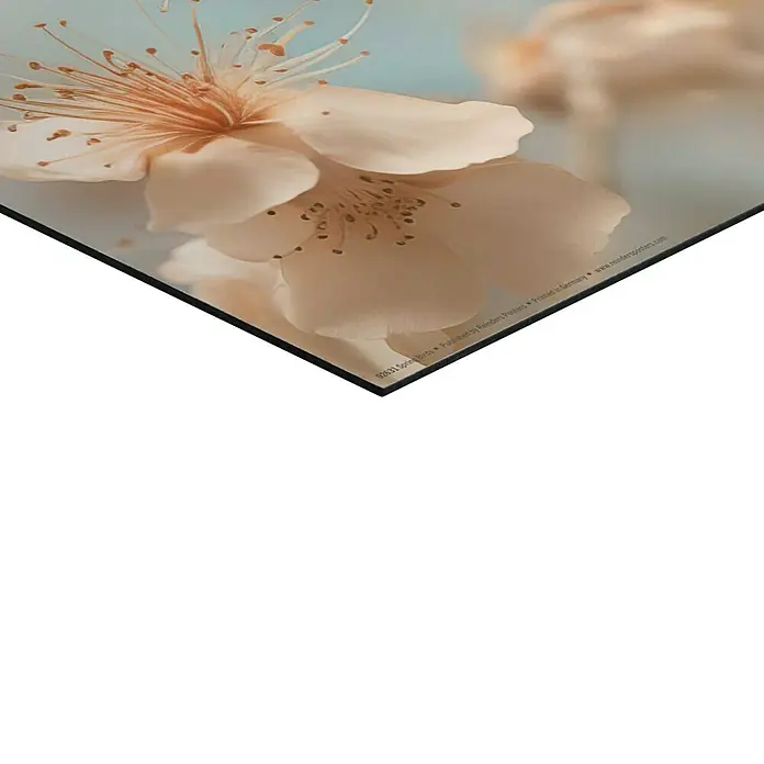 Reinders Decopanel - Spring Birds, B x H: 40 x 50 cm - Nahaufnahme einer Leinwand mit einem zarten Blütenmotiv, ideal für die Wanddekoration und zur Aufwertung des Raumambientes.