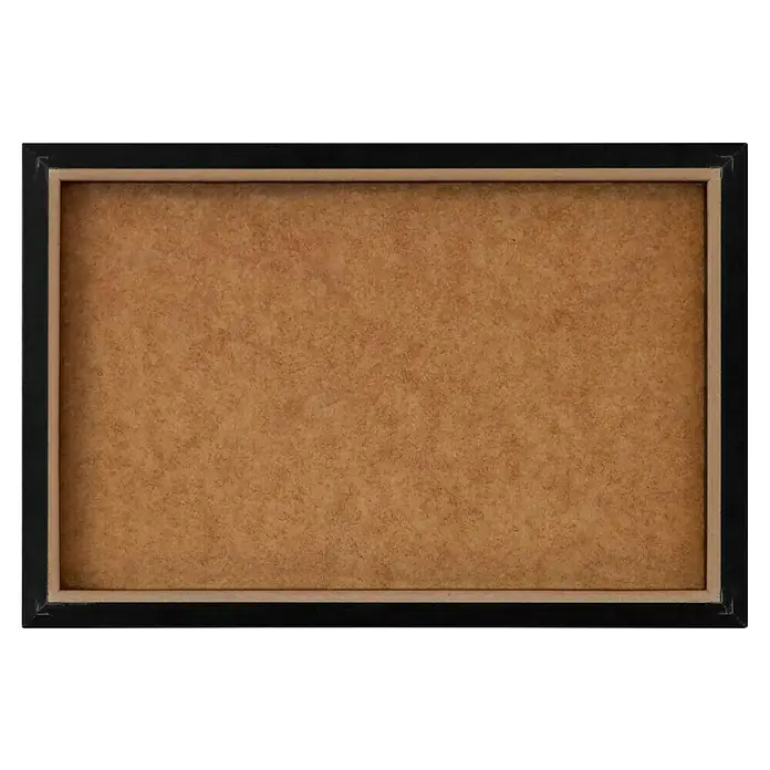 Reinders Bild Slim Frame Black - Heart Lines, B x H: 30 x 20 cm - Schwarzer Holzrahmen mit beiger Füllung, ideal für Fotos, Drucke oder Kunstwerke, um Ihrem Zuhause einen Hauch von Eleganz zu verleihen.