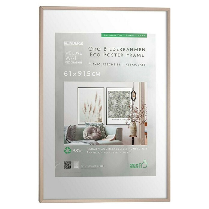 Reinders Kunststoffrahmen Eco Maxi (Wood, Bildformat: 61 x 91,5 cm) | BAUHAUS