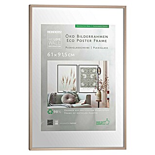 Reinders Kunststoffrahmen Eco Maxi (Wood, Bildformat: 61 x 91,5 cm)