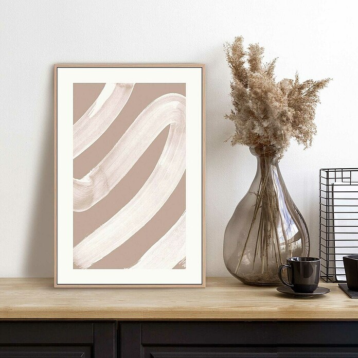 Reinders Bild Slim Frame Wood (White Curve, B x H: 20 x 30 cm) | BAUHAUS