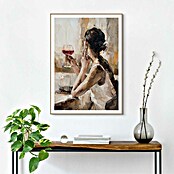 Reinders Bild Slim Frame Wood (Drinking Wine, B x H: 50 x 70 cm) | BAUHAUS