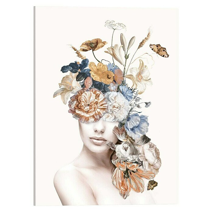 Reinders Leinwandbild Giclee on Canvas (Floral Lady, B x H: 50 x 70 cm) | BAUHAUS