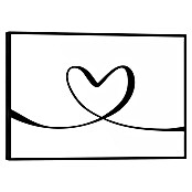 Reinders Bild Slim Frame Black (Heart Lines, B x H: 30 x 20 cm) | BAUHAUS