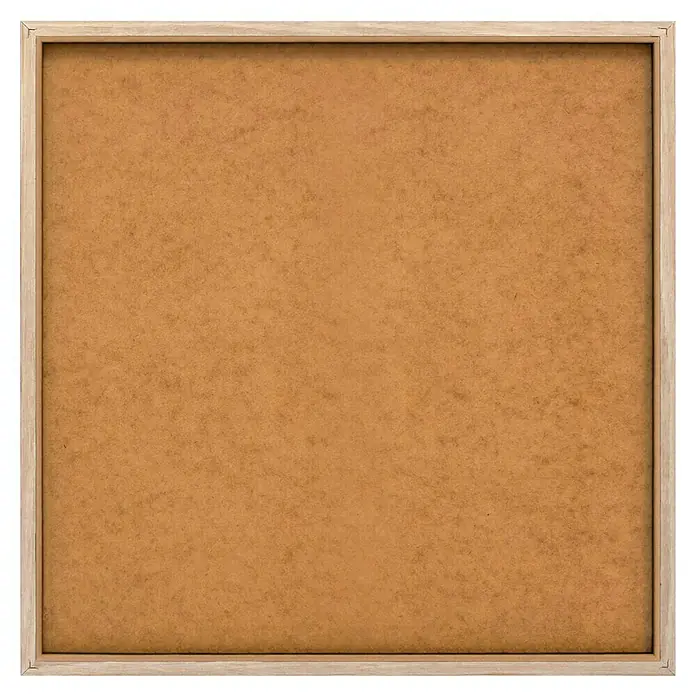 Reinders Bild Slim Frame - Beach Horizon, B x H: 50 x 50 cm - Ein quadratischer Korkrahmen mit einem hellen Holzrahmen. Ideal zum Anbringen von Notizen oder Fotos.
