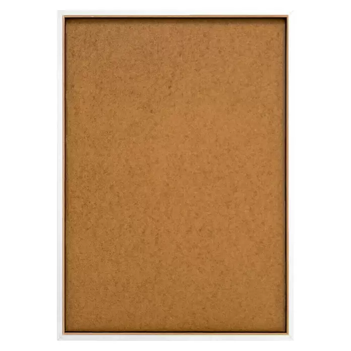 Reinders Bild Modern Frame - Freedom Flowers, B x H: 50 x 70 cm - Weißer Bilderrahmen mit brauner Rückwand.