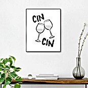 Reinders Bild Slim Frame Black (Cin Cin, B x H: 40 x 50 cm) | BAUHAUS