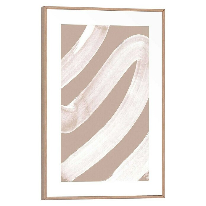 Reinders Bild Slim Frame Wood (White Curve, B x H: 20 x 30 cm) | BAUHAUS