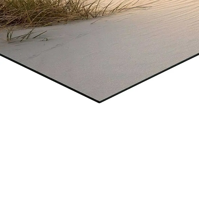 Reinders Decopanel - Beautiful Dunes, B x H: 50 x 40 cm - Nahaufnahme einer modernen, matten Acrylglasplatte mit einem sanften Landschaftsmotiv, ideal für stilvolle Wanddekorationen.