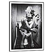 Reinders Bild Slim Frame Black (Toilet Picture, B x H: 50 x 70 cm) | BAUHAUS