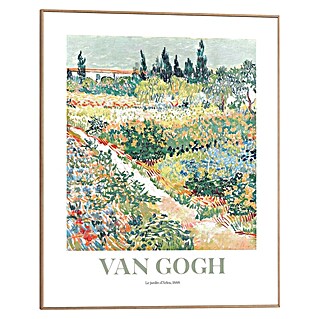 Reinders Bild Slim Frame Wood (Van Gogh - Riverbank in Springtime, B x H: 40 x 50 cm)