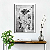 Reinders Bild Slim Frame Black (Highlander Toilet, B x H: 50 x 70 cm) | BAUHAUS