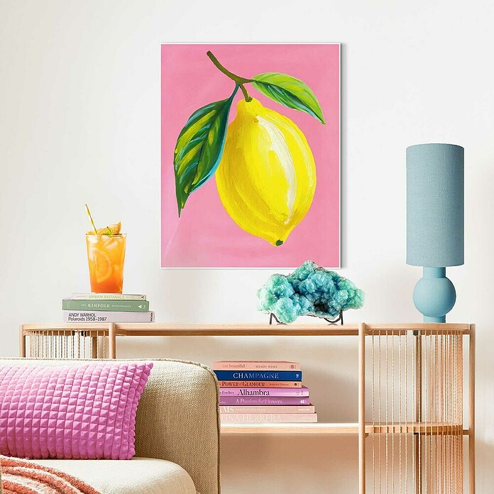 Reinders Bild Slim Frame White (Juicy Lemon, B x H: 40 x 50 cm) | BAUHAUS