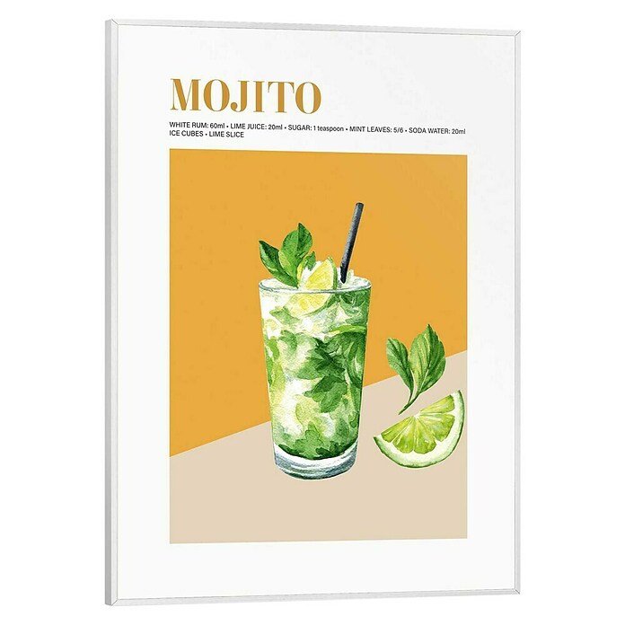 Reinders Bild Slim Frame White (Mojito, B x H: 30 x 40 cm) | BAUHAUS