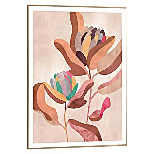 Reinders Bild Slim Frame Wood (Earth Flowers, B x H: 50 x 70 cm)