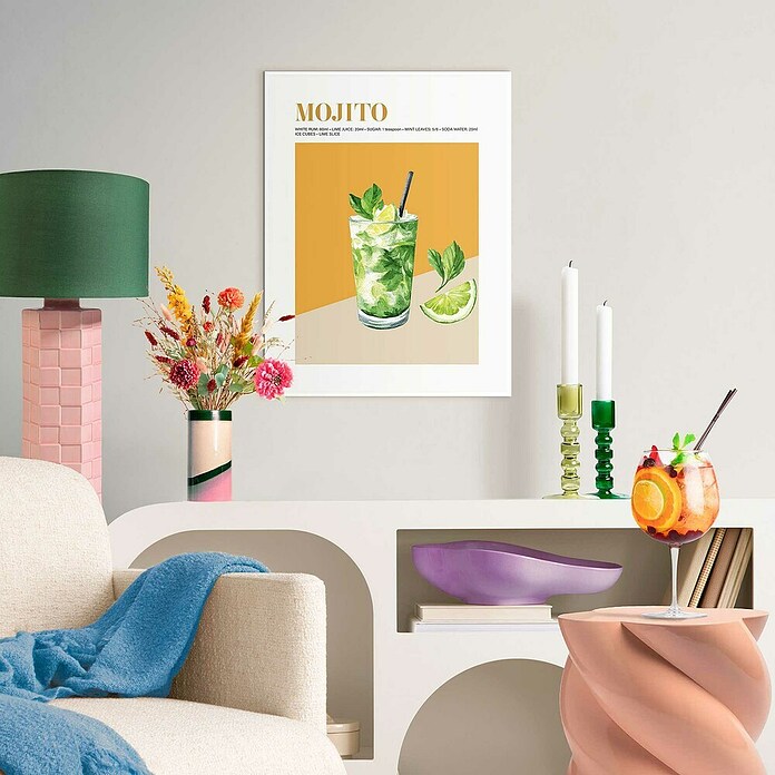 Reinders Bild Slim Frame White (Mojito, B x H: 30 x 40 cm) | BAUHAUS