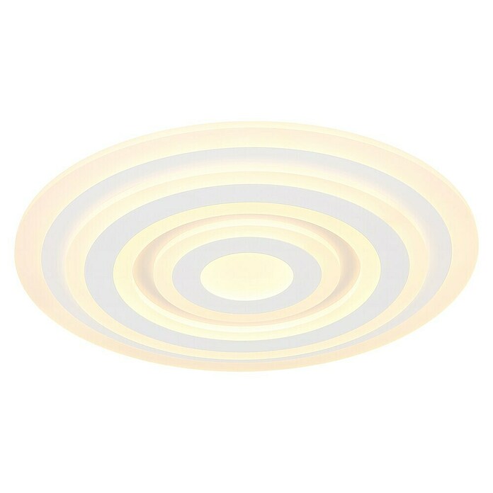 Globo Okrugla stropna LED svjetiljka Alois  (40 W, Ø x V: 490 x 50 mm, Bijela) | BAUHAUS