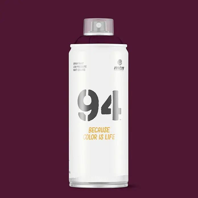 mtn Pintura decorativa en spray 94 - Rojo Gaudí, Mate, 400 ml - Bote de pintura en aerosol MTN 94 para grafitis y proyectos de arte. La herramienta ideal para los creativos que valoran la calidad y la versatilidad.