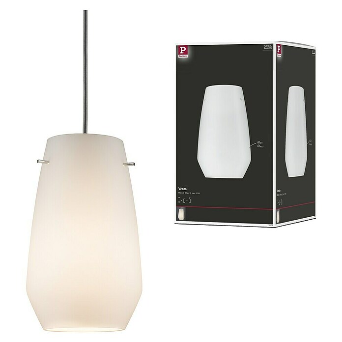 Paulmann URail 2Easy Pantalla de lámpara Vento (Diámetro: 17 cm, Opal, Vidrio, Redondeada)