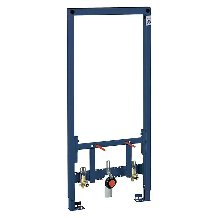 Grohe Rapid SL Bidet-Montageelement - 13,1 x 50 x 113 cm, Pulverbeschichtet - Viega WC-Vorwandelement für den Einbau in Trockenbauwände. Die Konstruktion ist mit allen notwendigen Armaturen für die Installation ausgestattet.
