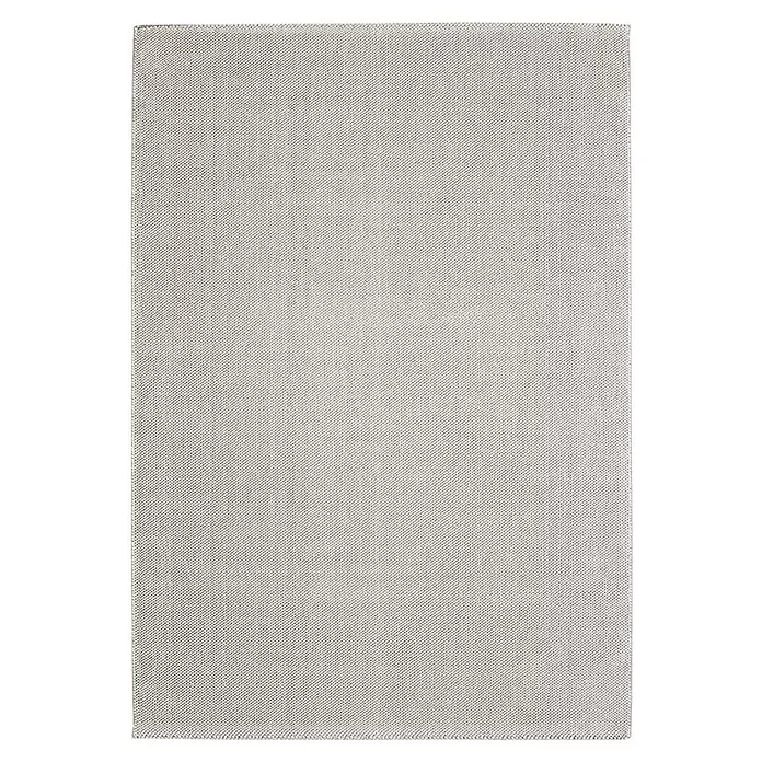 Flachgewebeteppich Loom - Creme, 230 x 160 cm, 100 % Polypropylen - Hellgraues Gewebe mit feiner, texturierter Oberfläche.