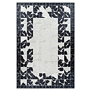 Flachgewebeteppich Fiesta (Schwarz/Weiß, 230 x 160 cm, 100 % Polyester)