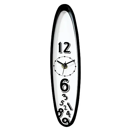 Wanduhr Oval