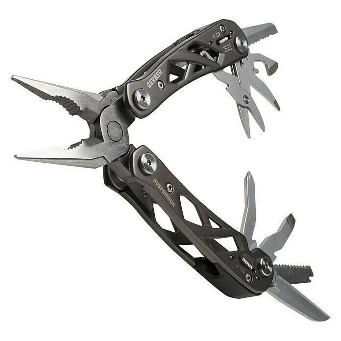 Gerber Multi-Tool Suspension12 Funktionen, Edelstahl Left Side View