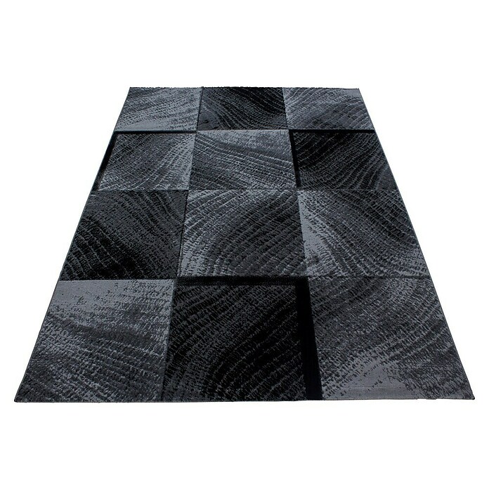 Kurzflorteppich Plus (Schwarz/Anthrazit, 200 x 140 cm, 100 % Polypropylen) | BAUHAUS