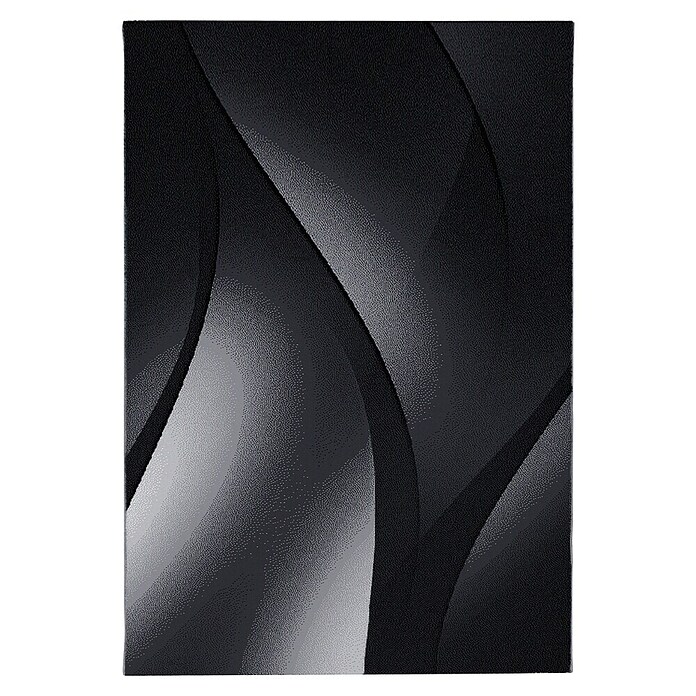 Kurzflorteppich Plus 8010 (Schwarz, 200 x 140 cm, 100 % Polypropylen) | BAUHAUS