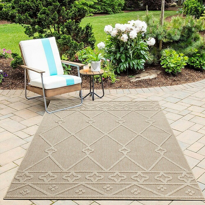 Outdoor-Teppich Patara II (Beige, 250 x 80 cm, 100 % Polypropylen) | BAUHAUS