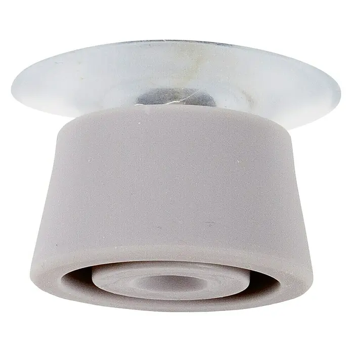 Wenko Placa de protección de vidrio Especias - L x An: 52 x 30 cm, Especias, Panel de vidrio de seguridad - Primer plano de un protector de muebles transparente y gris.